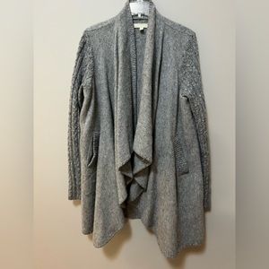 Andean long cardigan sweater alpaca/wool small